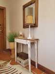 mesa, consola, aparador, talha, decoração, rustico