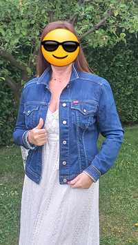 BIG STAR kurtka jeansowa r.XL Dżinsówka miękka, wygodna Granatowa