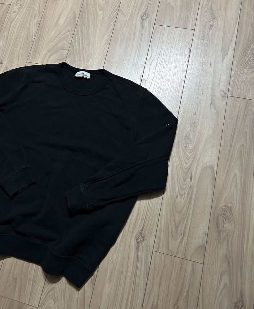 Męska Czarna Bluza Sweatshirt Stone Island XXL