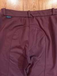 Штани брюки бриджі жіночі для верхової їзди бордові фліс Fouganza M L