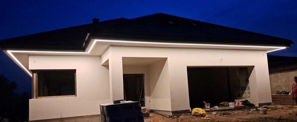 Oświetlenie LED LINIA Podbitka Podsufitka Taras Ganek Wejście Brama