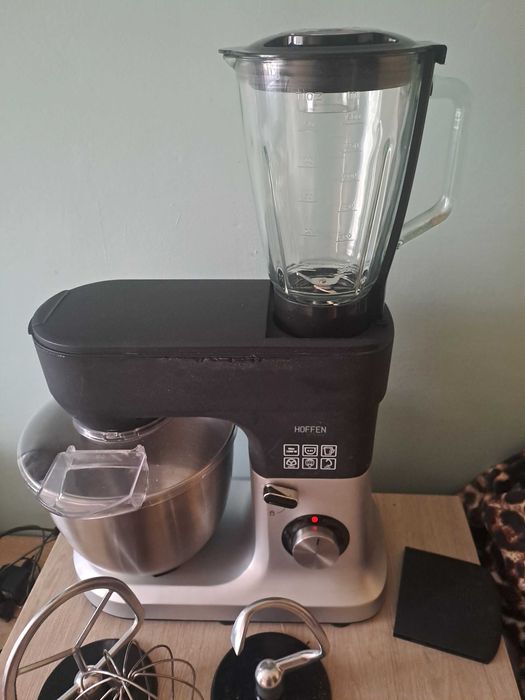 Mikser planetarny Hoffen 1200W z blenderem i misą 6 l ( uszkodzony ?)