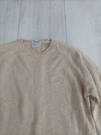 Timberland orginalny męski beżowy kremowy sweter  vintage sweter