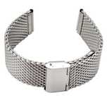 Bransoleta mesh 18mm 20mm 22mm milano srebrna