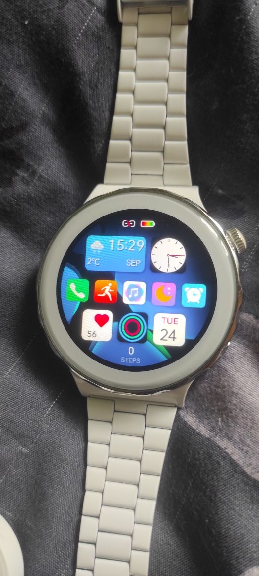 Smartwatch sportowy dotykowy z mikrofonem i głośnikiem