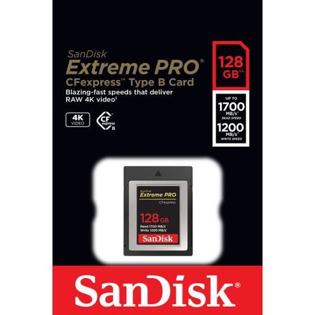 SanDisk 128GB Extreme Pro CFexpress Card Type B XQD SDCFE-128G-GN4IN