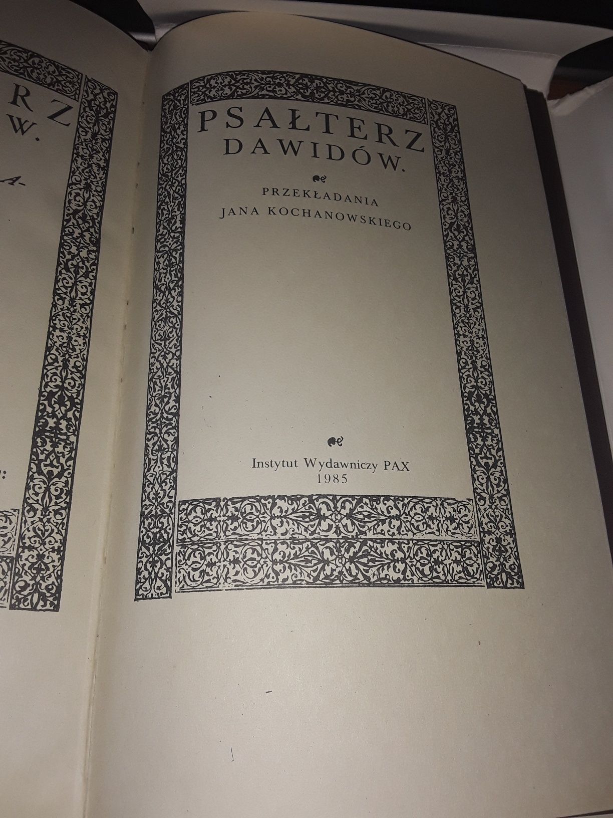 Psalterz dawidow reprint z 1985 roku