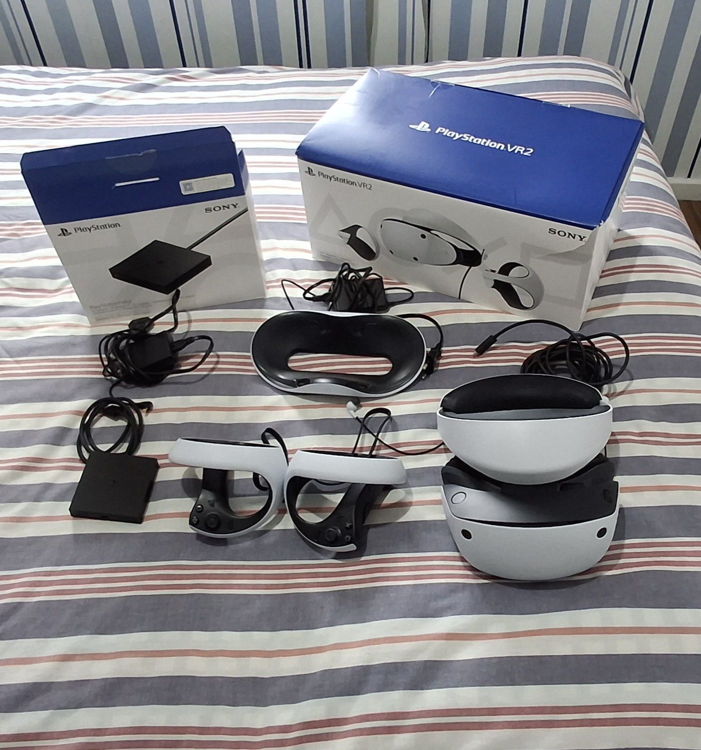 Óculos PSVr2 com Adaptador Pc e PLataforma de Carregamento de Comandos