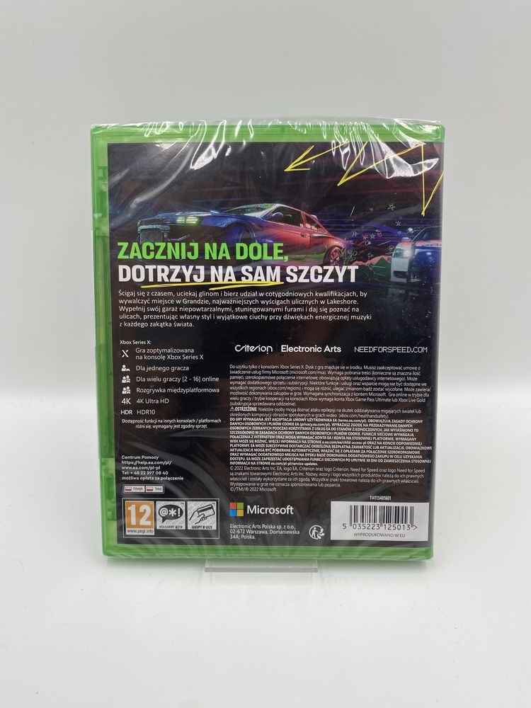 Nowy NFS Unbound Xbox Series X Gwarancja