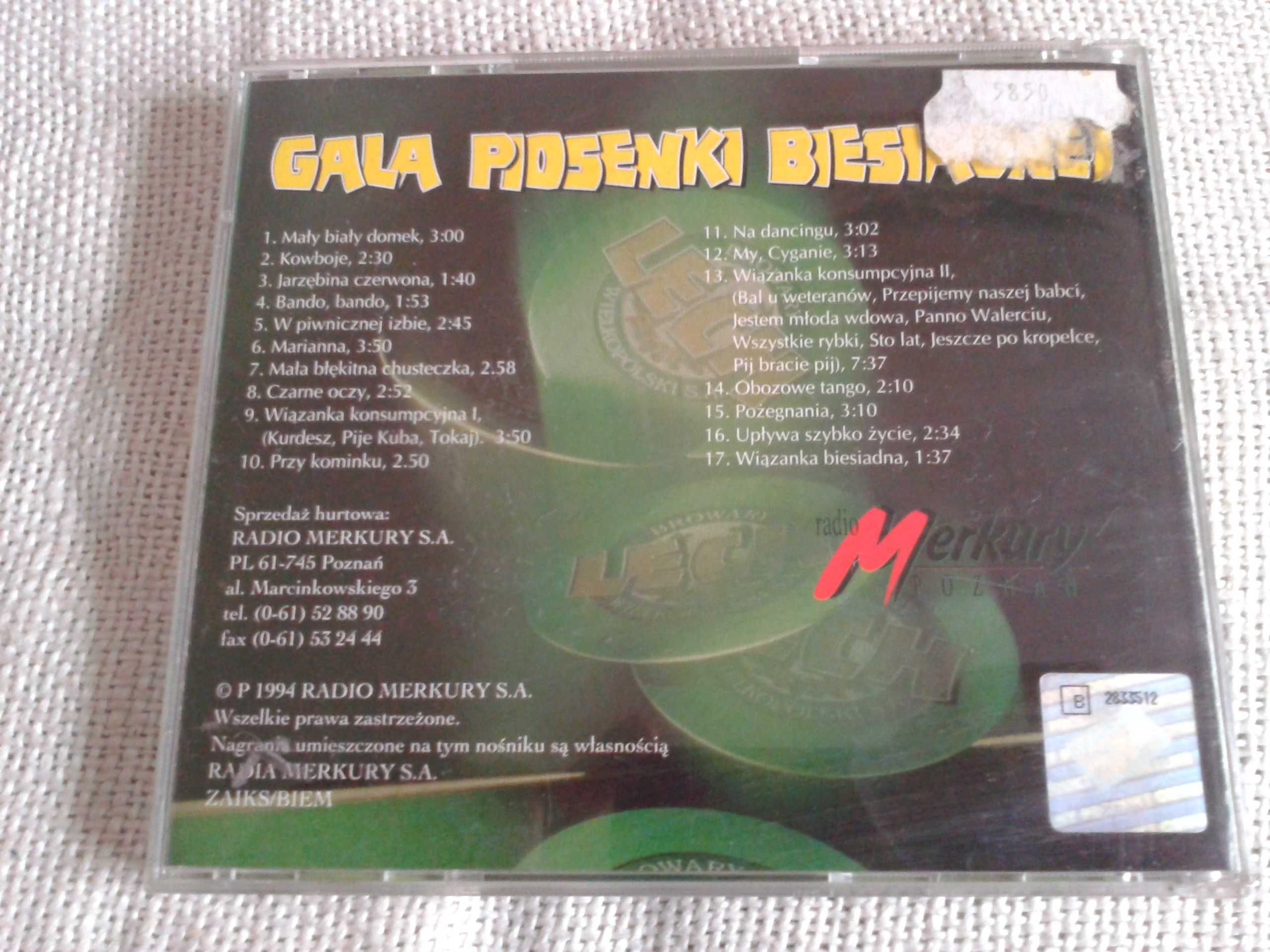 Gala Piosenki Biesiadnej - Mały Biały Domek  CD