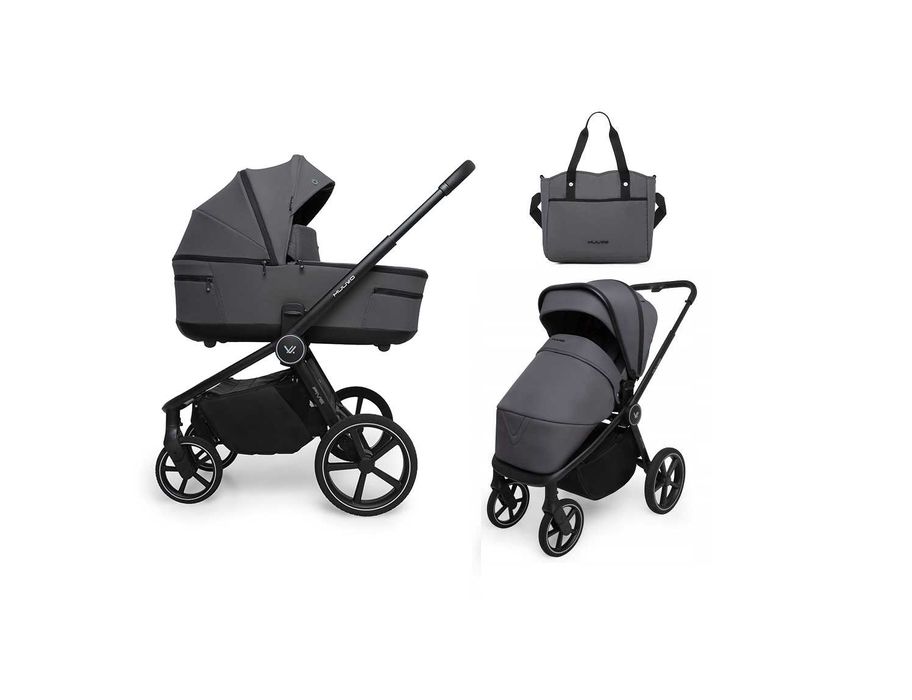 Wózek wielofunkcyjny MUUVO FIVE Iron Graphite Nowość 2w1/3w1/4w1