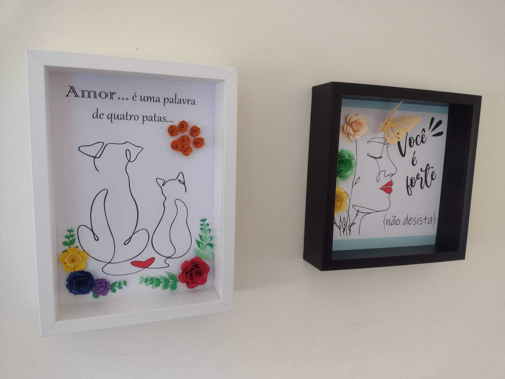 Quadros artesanais personalizados