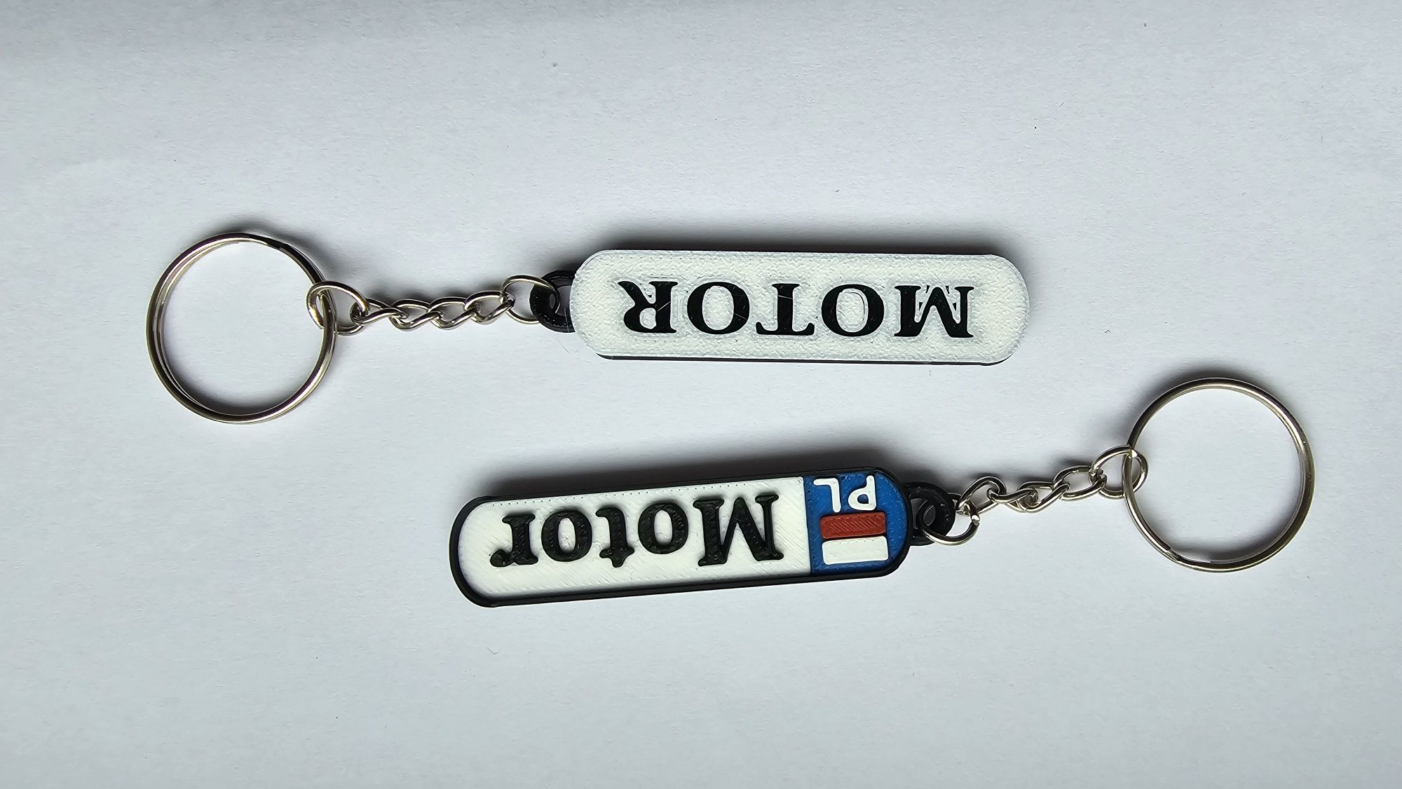 Breloczek Tablica Rejestracyjna z napisem Motor - Personalizowany
