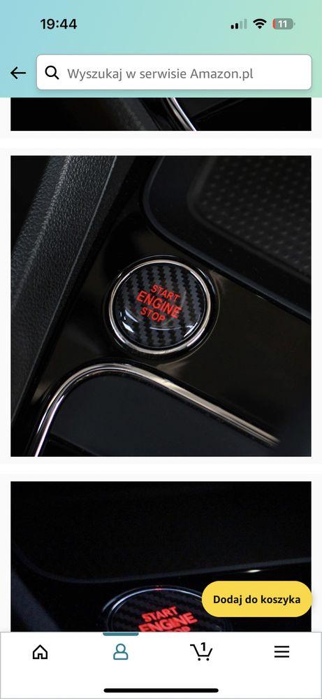 Seat Leon Tarraco Ateca Cupra żelowy emblemat przycisk start stop