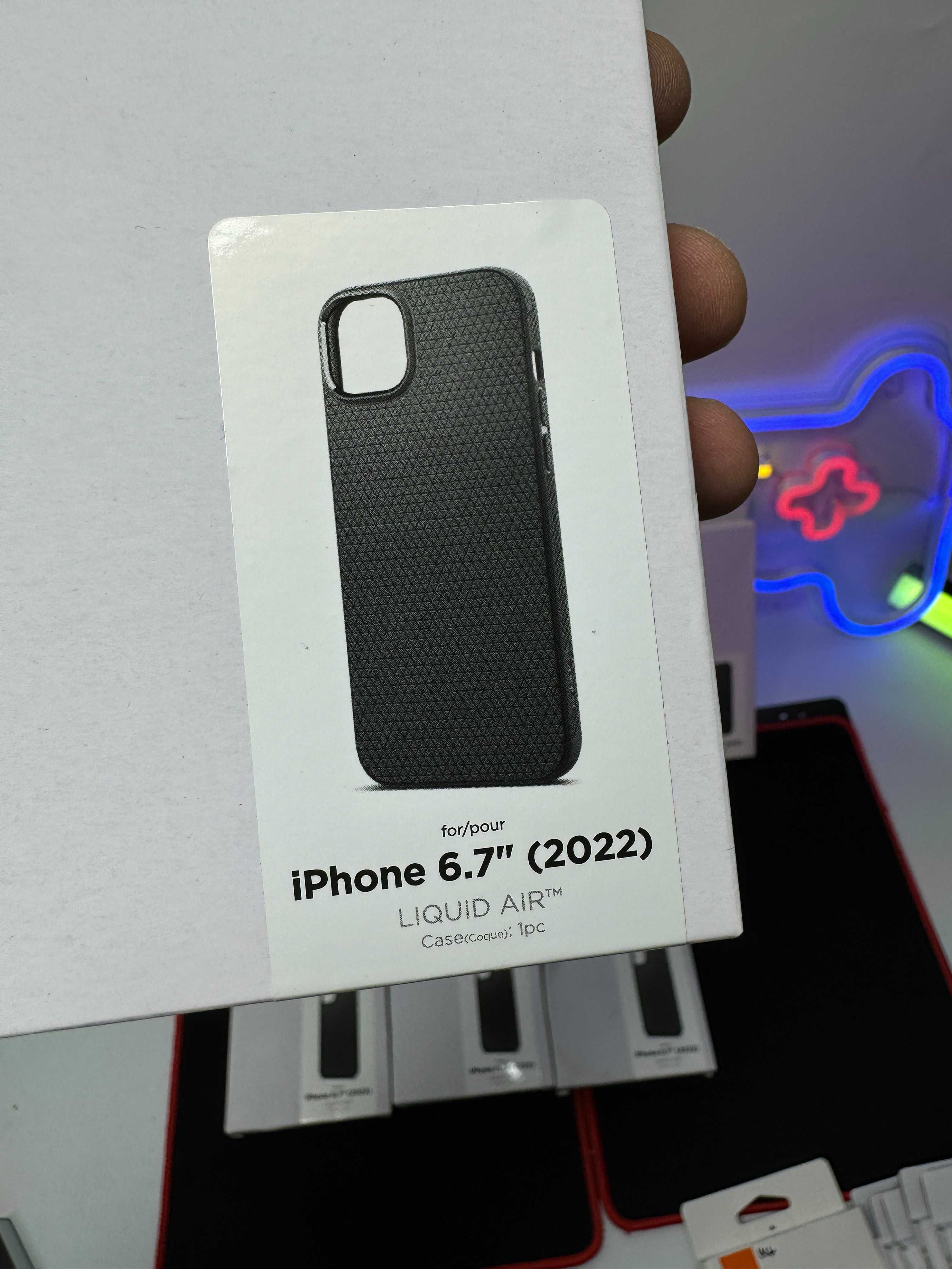 Чохол Spigen для iPhone 14 Plus - Liquid Air, Matte Black (ACS04891)