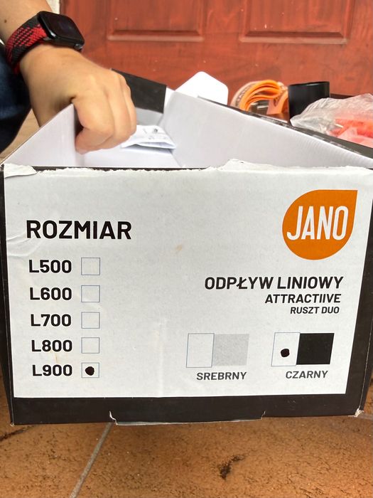 Odpływ liniowy z rusztem dwustronnym Jano L900