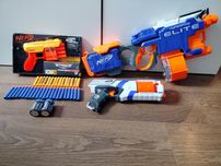 Nowe-Nerf Fang QS-4, Używane-Hyperfire Elite, Elite Strongarm