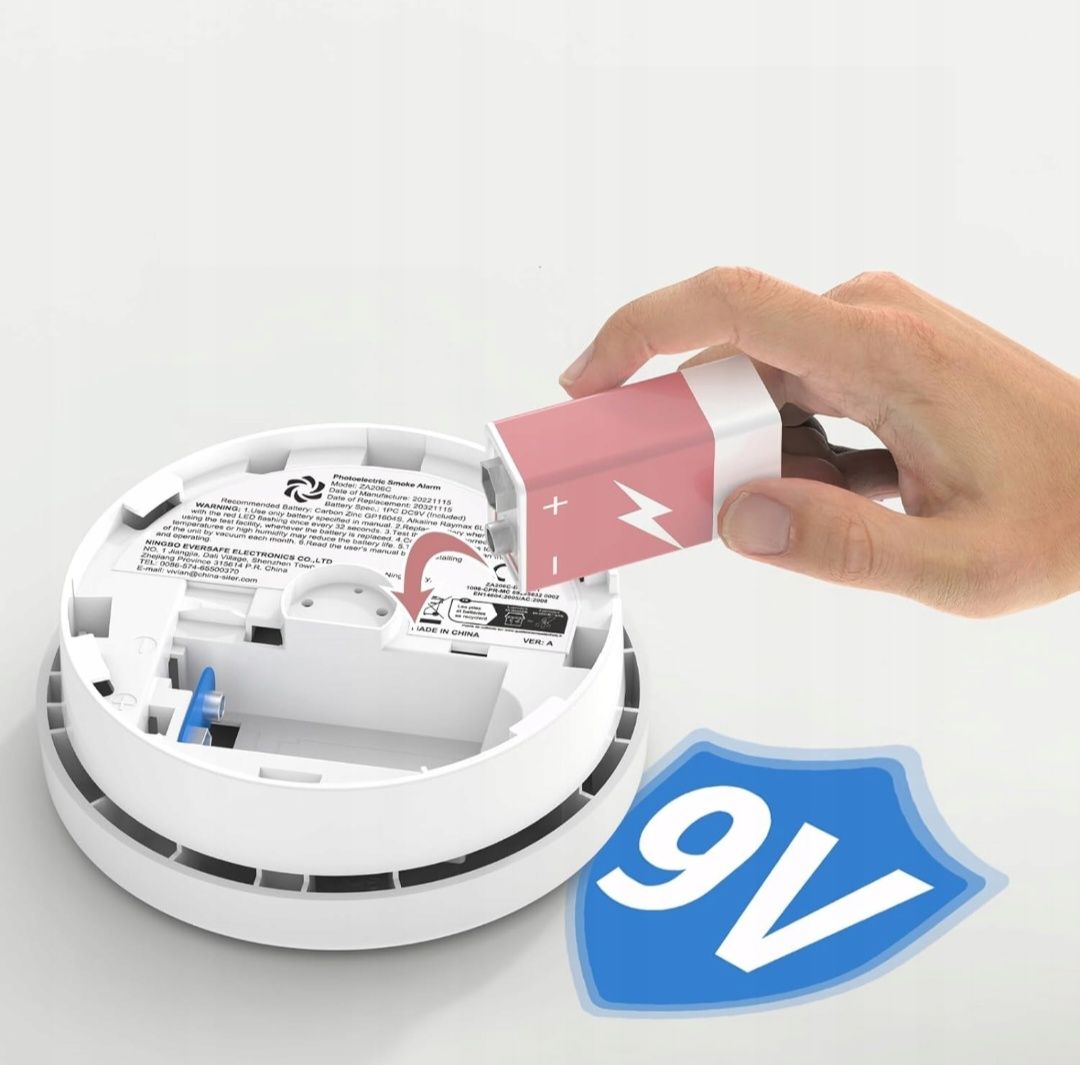 Czujnik dynu Putogesafe 4 SZT. Bezprzewodowy ALARM PRZECIWPOŻAROW
