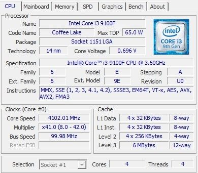 GigaByte H310M S2V 2.0 + i3 9100f + 16gb ram ddr4