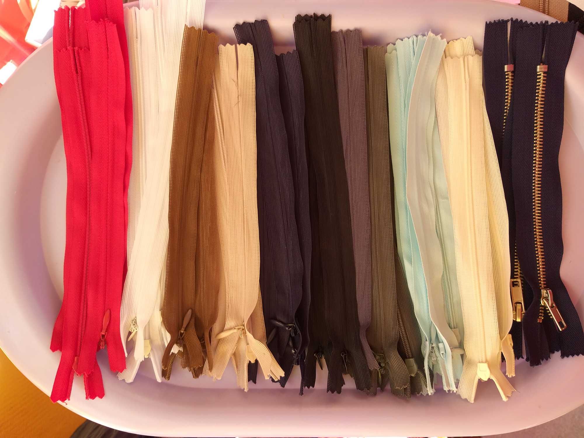 Fechos éclair, vários modelos, cores e tamanhos
