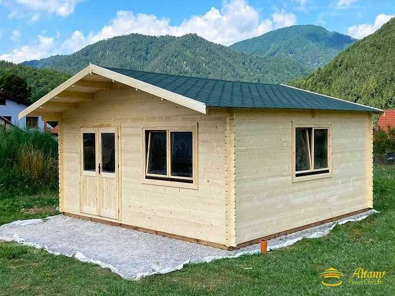 Domek z bali venta 6x6 świerk 44mm letniskowy A1