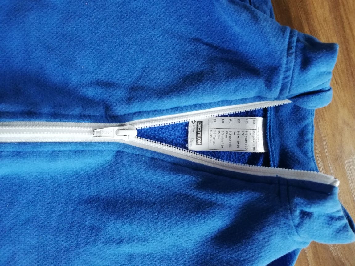 Ciepły komplet chłopięcy: spodnie + bluza , r. 89-95