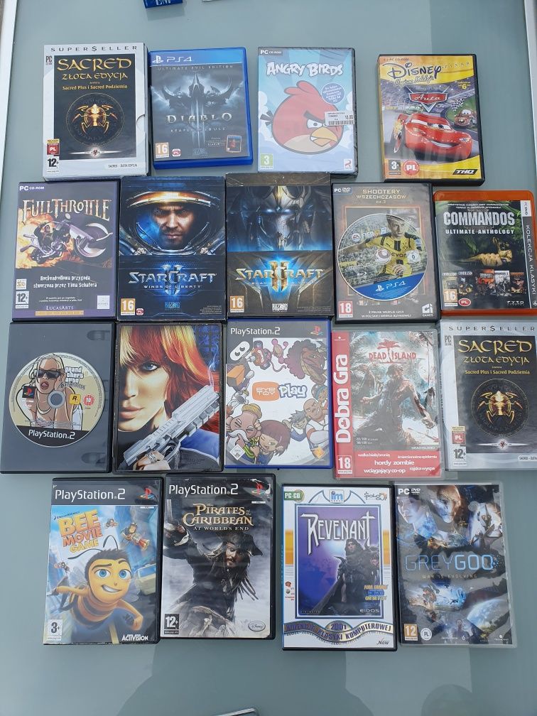 Różne Gry komputerowe PC konsola PS