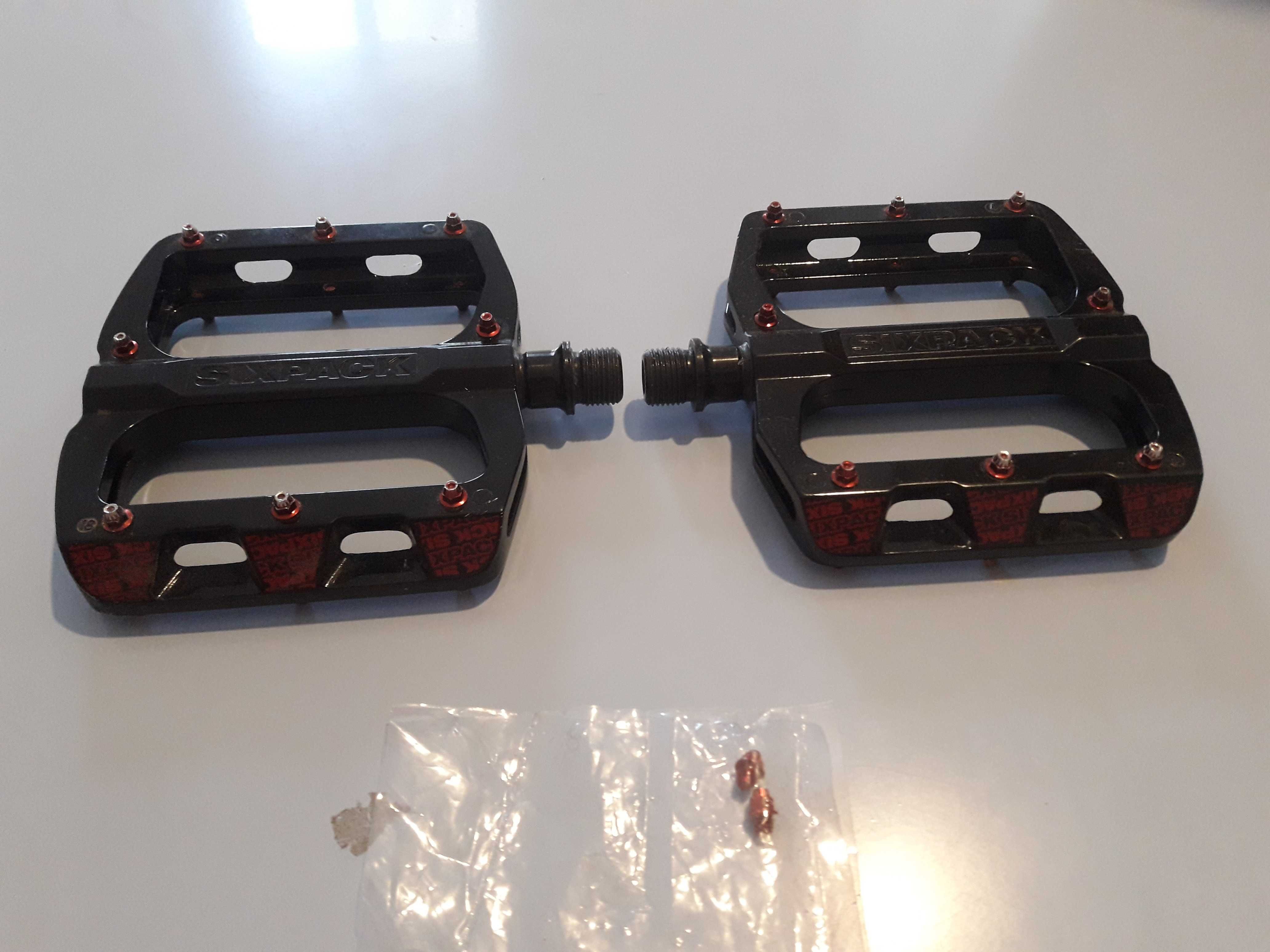 Pedaly platformowe Sixpack Menace DH FR platformy jak NOWE Enduro 17mm