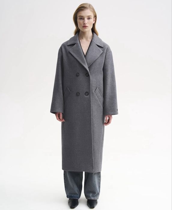 Сіре базове пальто Venefika