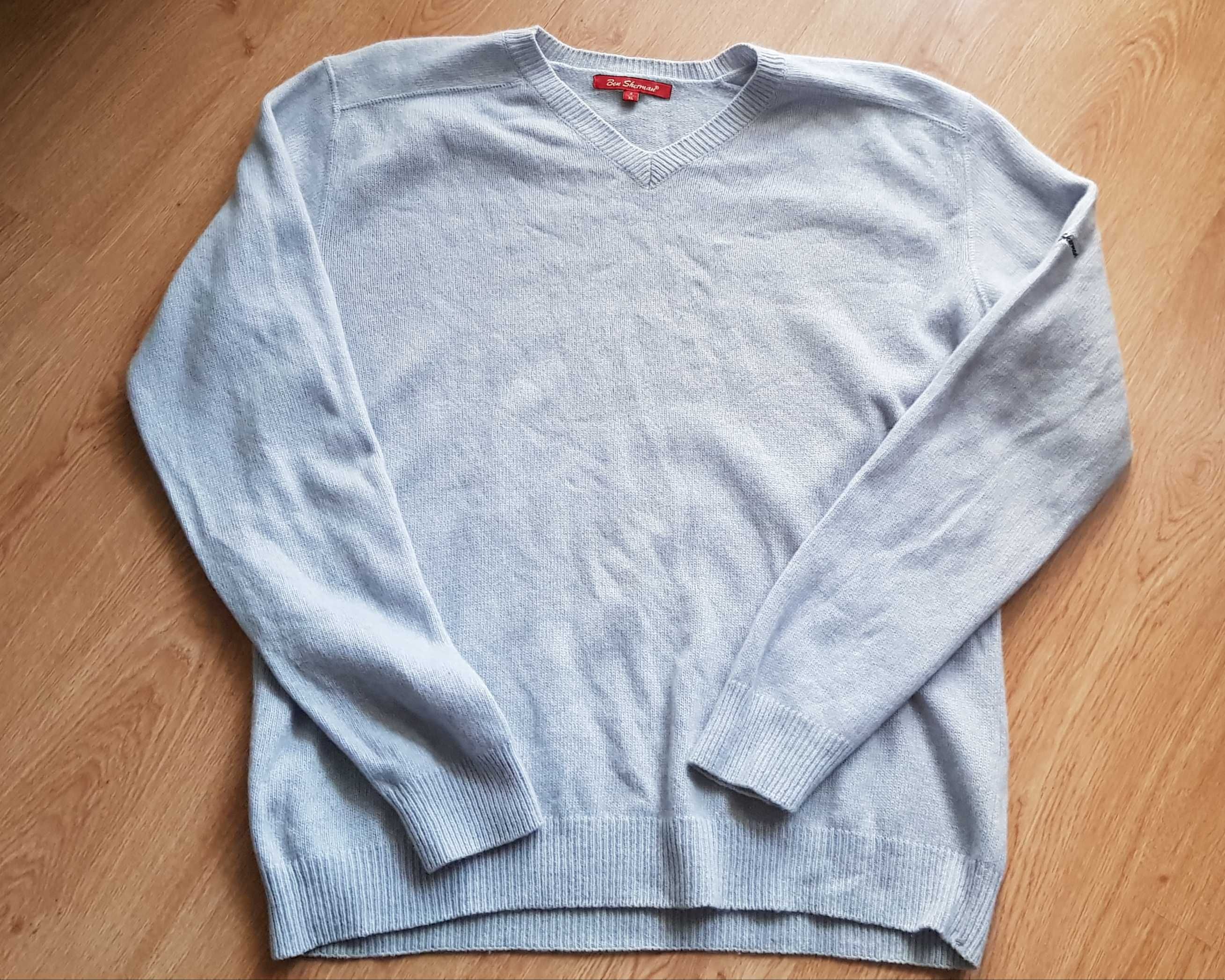 Wełniany męski sweter XL