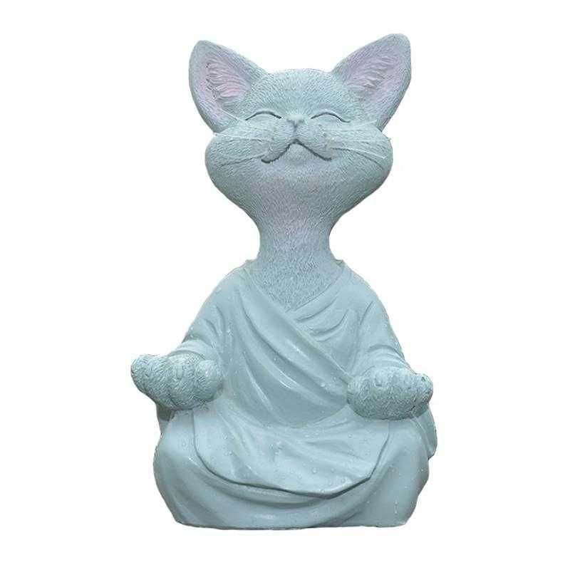 Причудливая статуэтка Будды в виде кошки / Сидящий Дзен