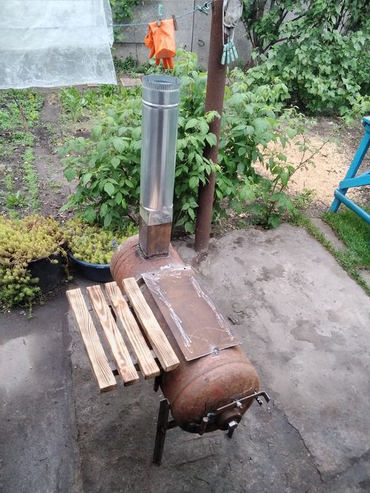 Буржуйка из баллона