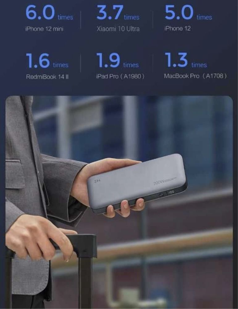 ZMI QB826G 210W 25000 Xiaomi для ноутбука Iphone