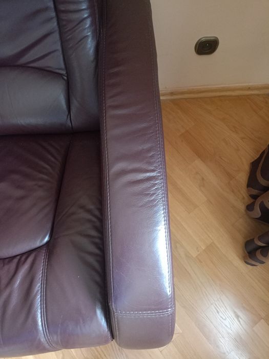 Skórzana sofa i fotel ,stan idealny
