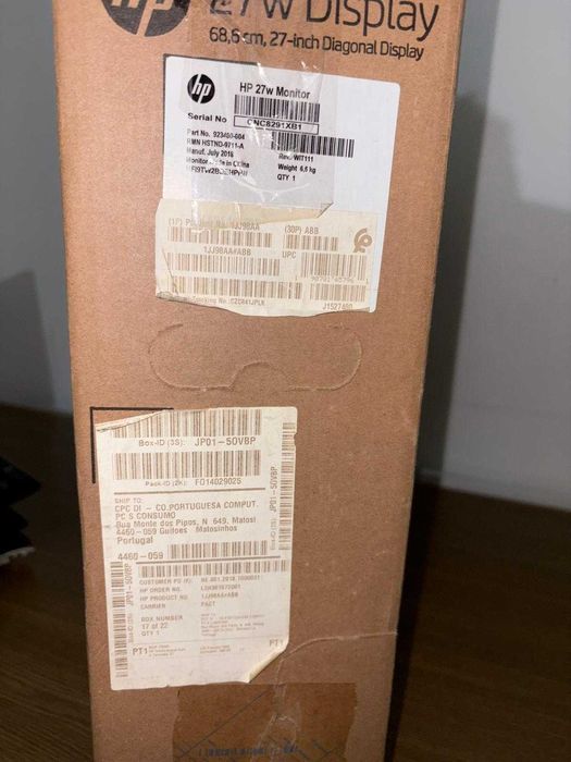 Monitor HP 27w Full HD 27" IPS LCD