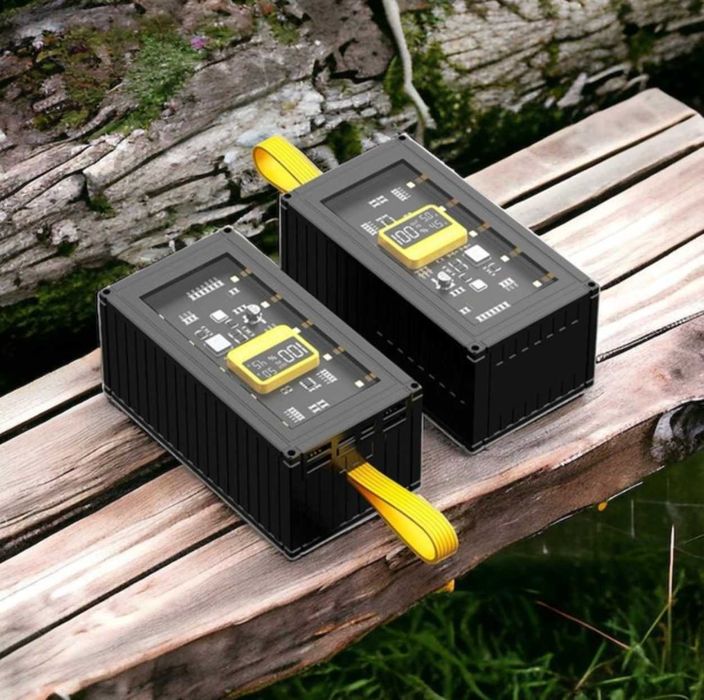 Повербанк 30000 mAh 22.5W у вигляді контейнера Білий та Чорний
