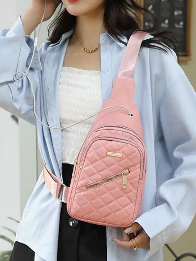 torba plecak damski na ramie new trend 2023 różowy do szkoły elegancki