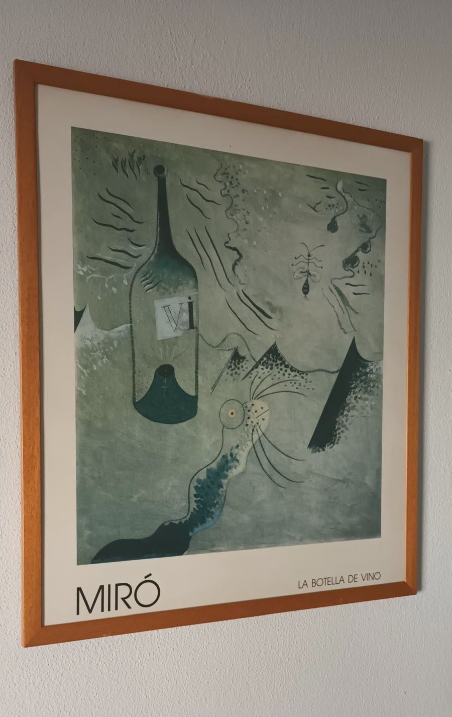 Quadro Joan Miró- La botella de vino