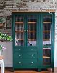 Kredens biblioteka witryna drewniana ikea hemnes regal slupek komoda l