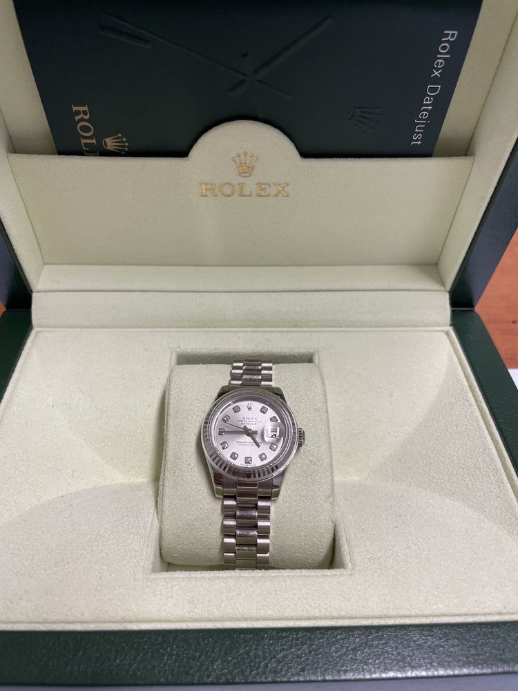 Rolex Datejust 26 Ouro Branco