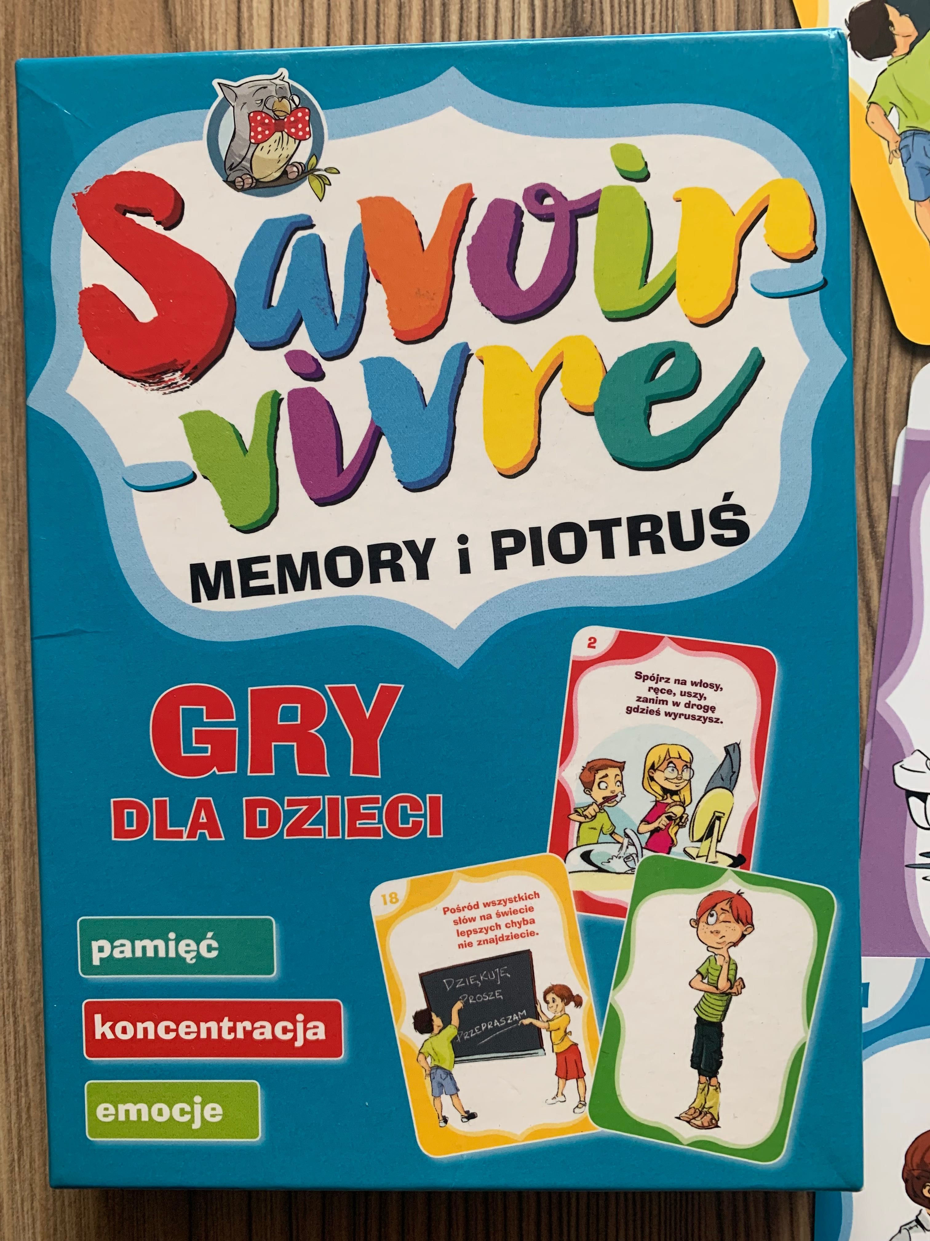 Gra/Karty memory Savoir Vivre i Piotruś