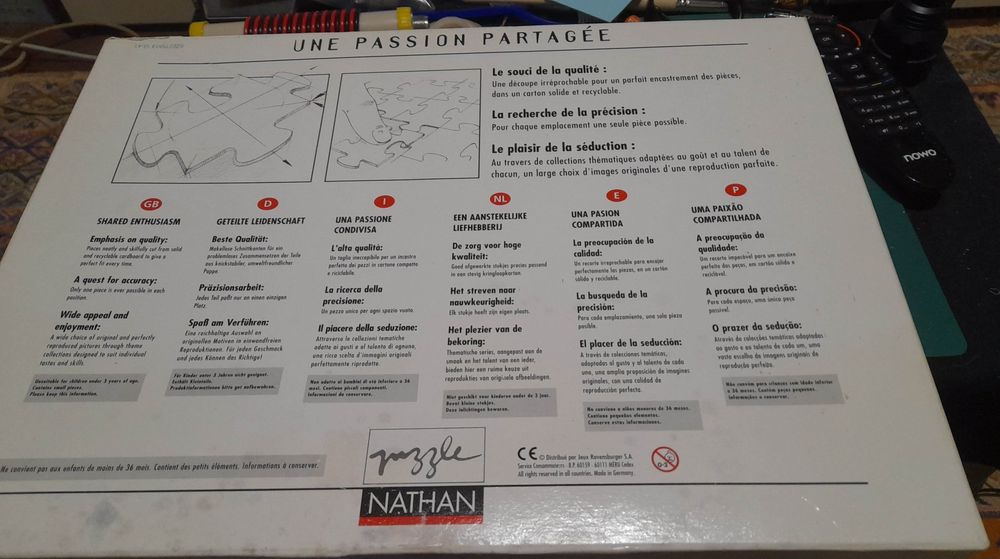 Puzzle Imperial Palace original com 1500 peças (faltam algumas)