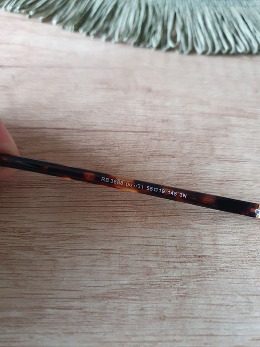 Ray-Ban RB3688 oryginalne okulary przeciwsłoneczne w idealnym stanie