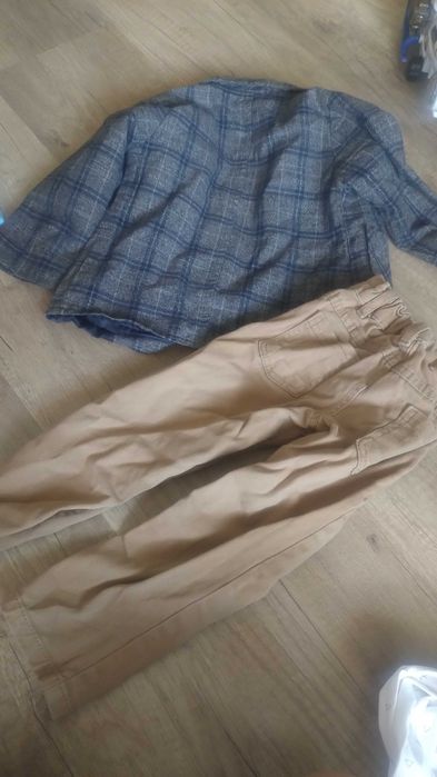 Komplet marynarka spodnie rozm 92