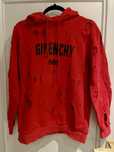 Bluza z kapturem czerwona renomowanej firmy Givenchy