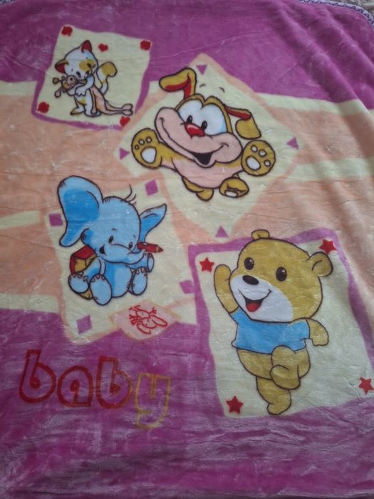 Дитяча велюрова ковдра-плед  Плед в ліжечко Ковдра в коляску