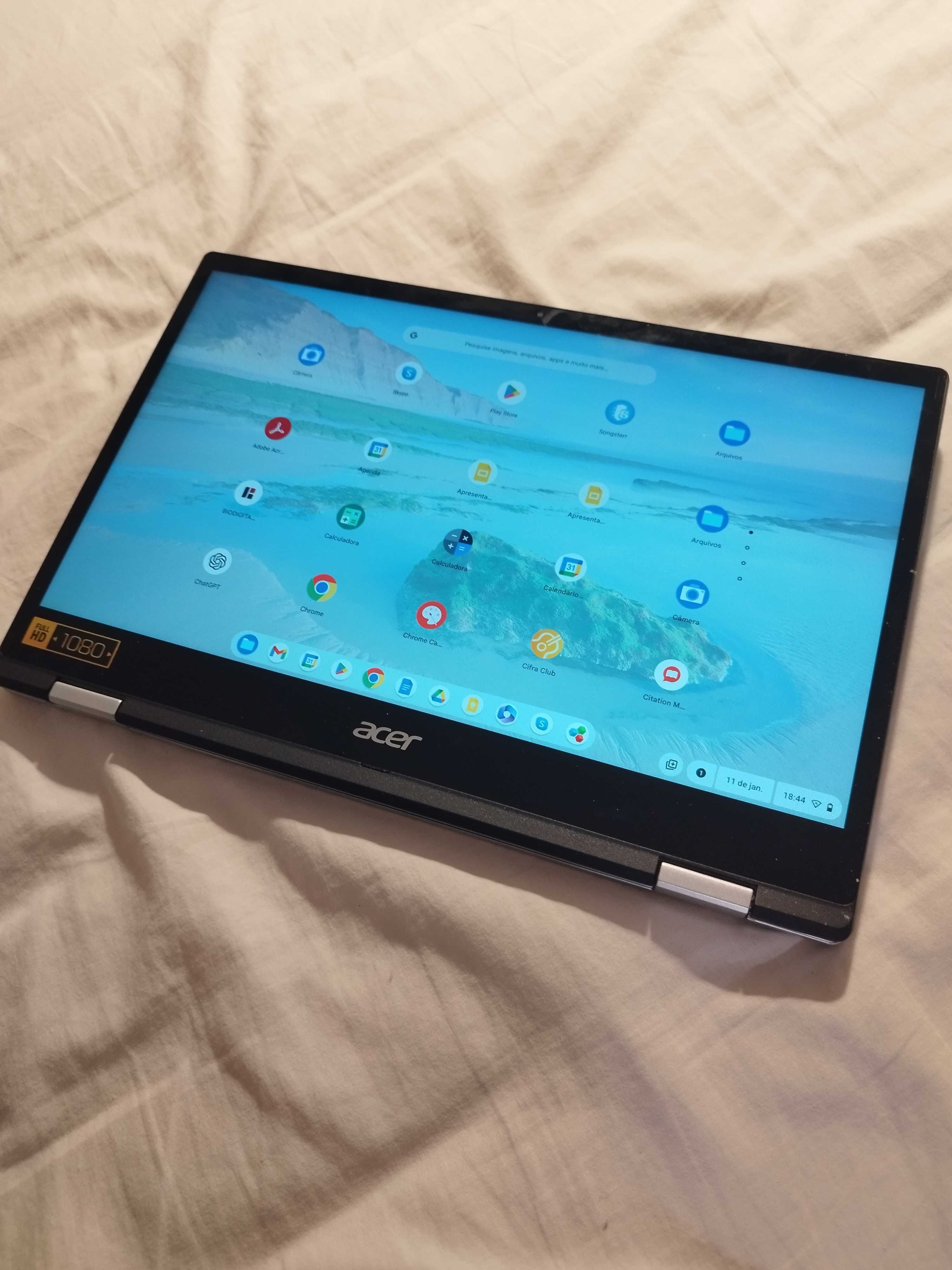 Fantástico ChromeBook (convertível em Tablet) Acer Spin 513, como novo