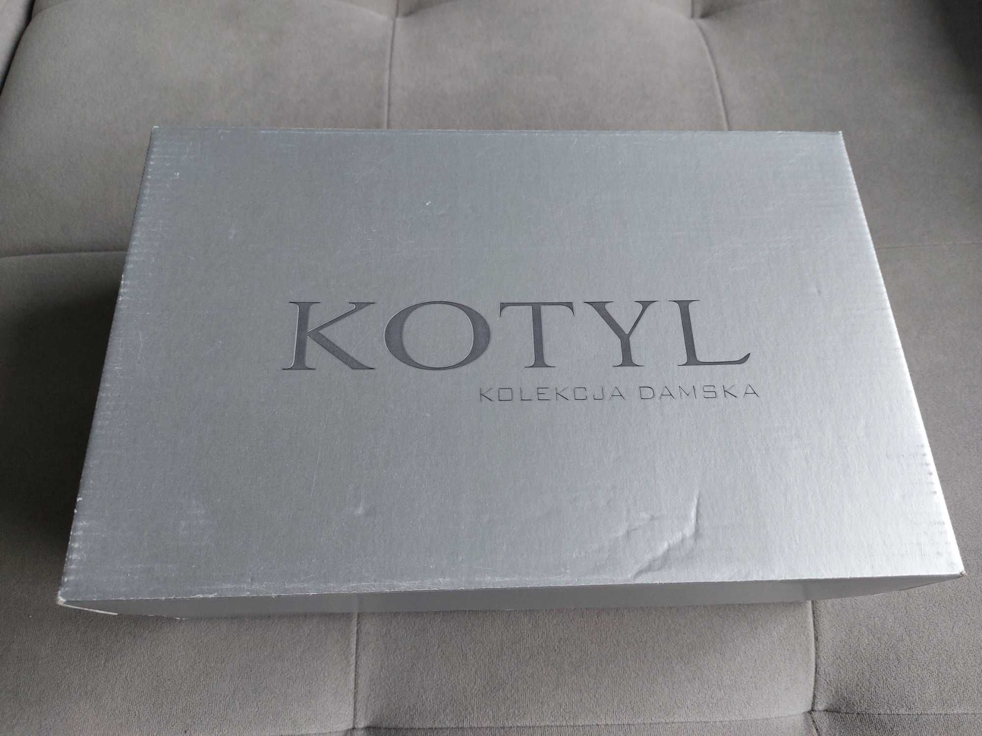 Buty ślubne Kotyl 7101 perłowe ecru r. 35 czółenka