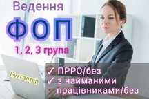 Ведення ФОП 1, 2, 3 група з ПРРО/без, З НАЙМАНИМИ ПРАЦІВНИКАМИ/без. IT