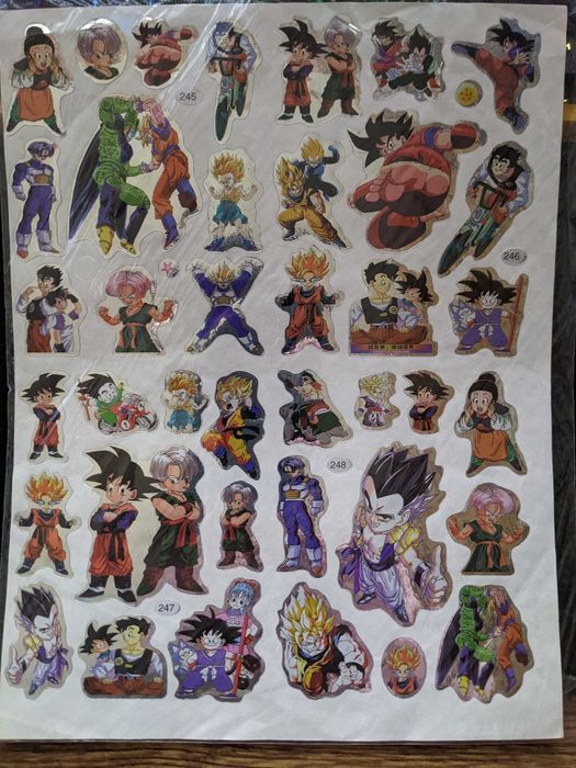 Наклейки стікери dragonball аніме манга драгонболл